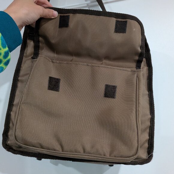 Artel Woven Corssbody Messenger Bag Brown Tan VINTAGE - Picture 2 of 5